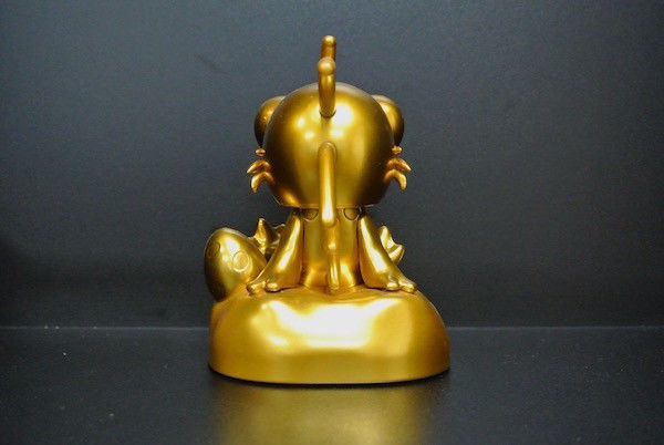 Gold Small Electronic Toys / Solar Energy Toys With Happy Worker Logo 10CM