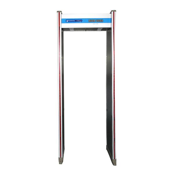 Аудио сигнал тревоги и прогулка приведенная лампы положения через ворота металлоискателя двери ворот