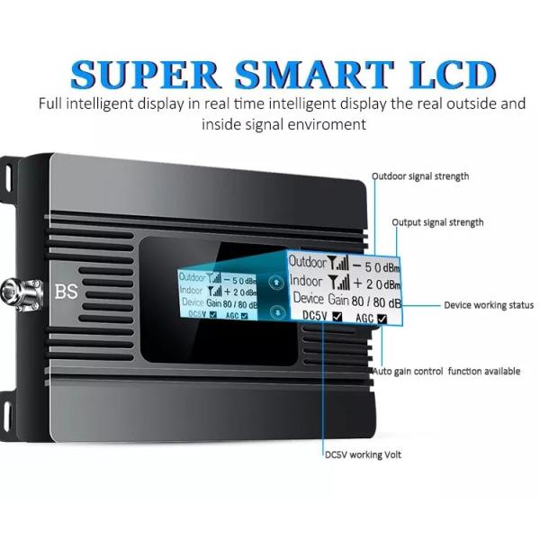 ATNJ 2G 4G 1800MHz Mobile Signal Booster 80dB High Gain For Large Coverage