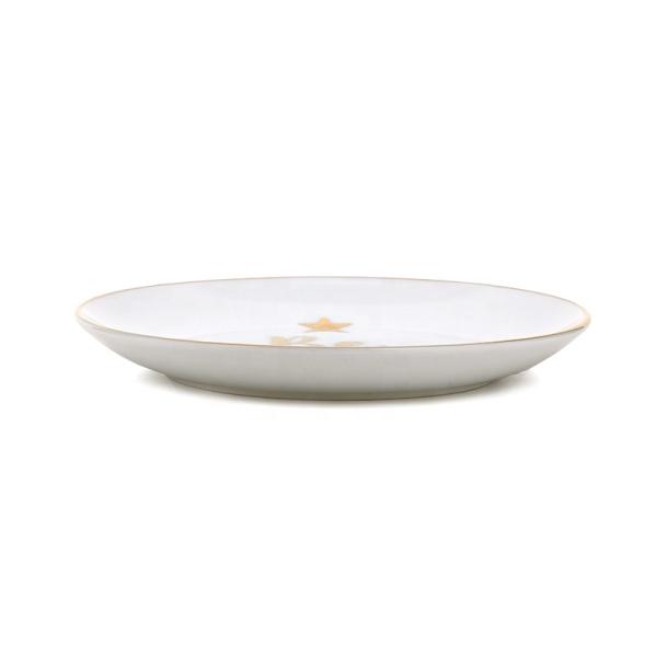 Сладкий белый на заказ Керамическая плита Печать дизайны Керамическая плита на Рождество