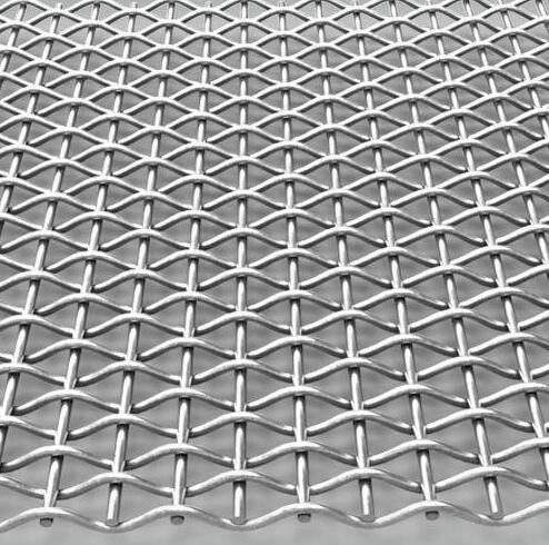 Rigid High Carbon Steel Wire Mesh For Processing Stones / Sand / Gravel Coal