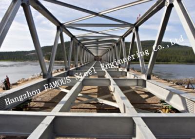 Ponte de aço modular de aço pré-fabricada de Q355 Bailey galvanizada para a construção do tráfego