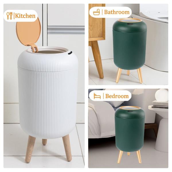 3GL Automatic Trash Can Motion Sensor Kitchen Garbage Can Plastic Electric Smart Garbage Bin