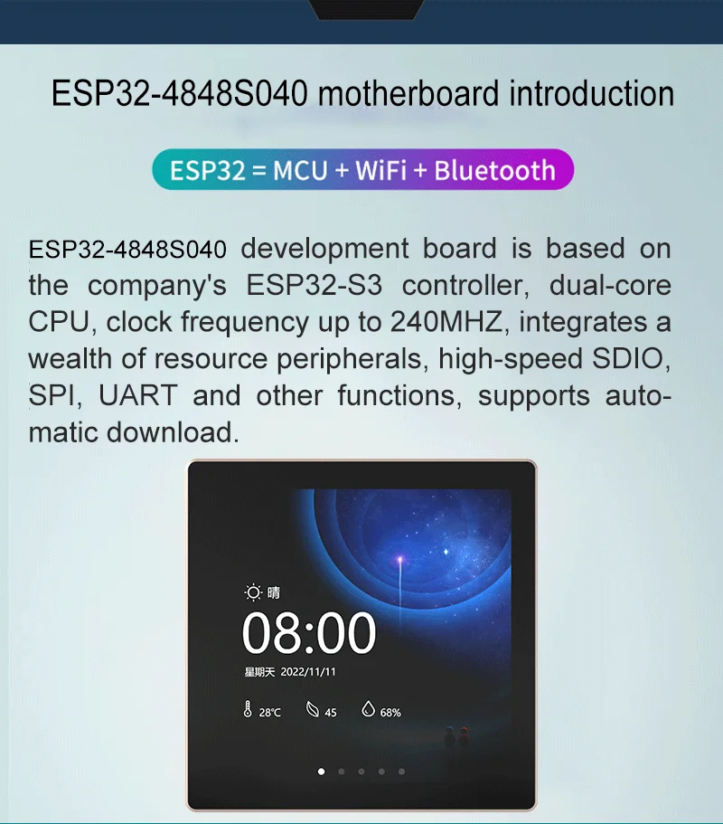 ESP32-4848S040C I Y 1 ST7701 Чип драйвера для высокостандартных приложений IoT