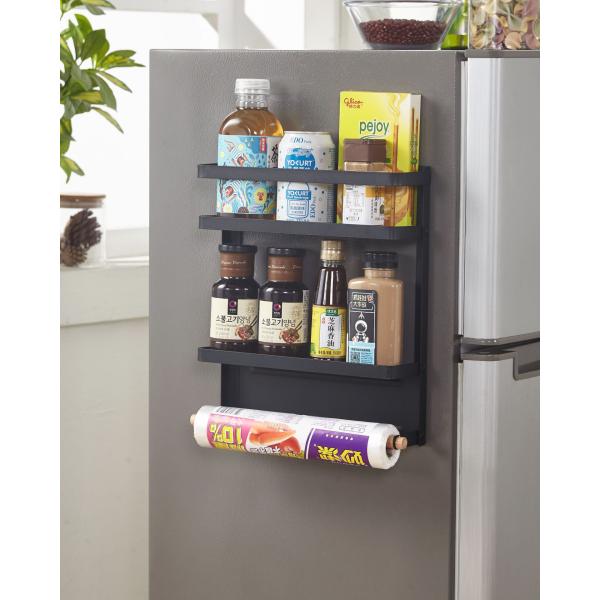 Storage Holders Racks Metal Fridge Shelf Magnetic Spice Rack Organizer for Refrigerator