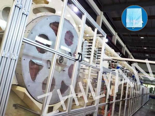 Fully Automatic Sanitary Napkin Machine Straight Packing 500 pcs / min  900 pcs / min