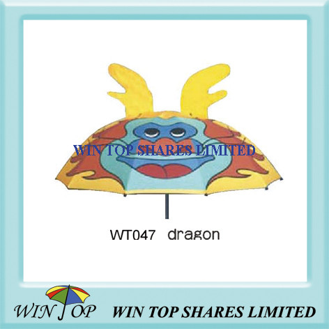 Chinese Style Dragon Pattern Umbrella for Children