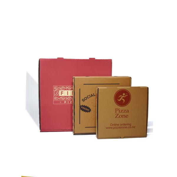 生物分解性 波紋紙 ファストフード ピザボックス カスタムサイズとロゴ