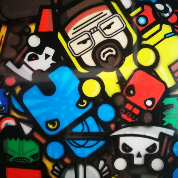 Фильм персонажа из мультфильма 35um черепа INK034 для внутреннего художественного оформления автомобиля