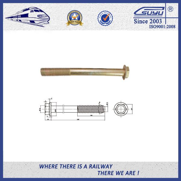 DIN931 933 Hot Dip Galvanized Railway Bolt with 8.8 Grade 45# Steel material