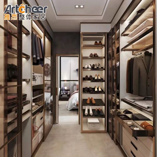Customized Size Walk In Wardrobe with Modern Stylish Design and Eco-Friendly Material