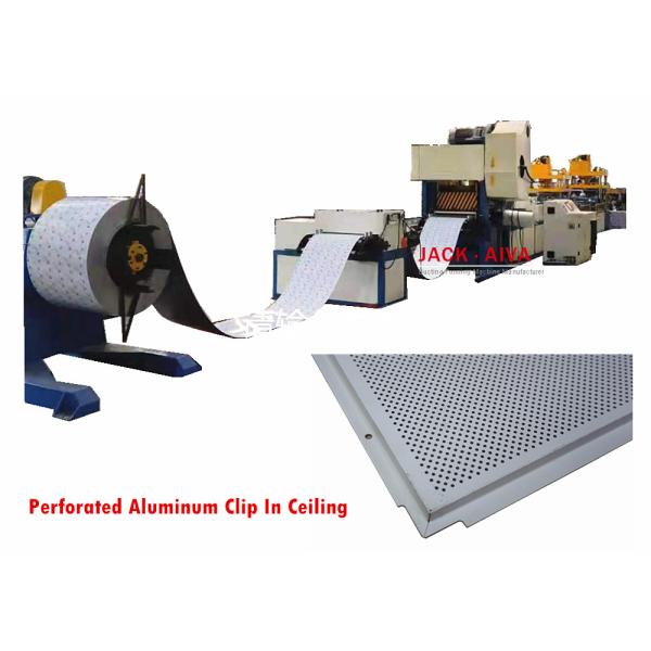 2.2kw Drywall Roll Forming Machine Perforated Ceiling Panel Making Machine