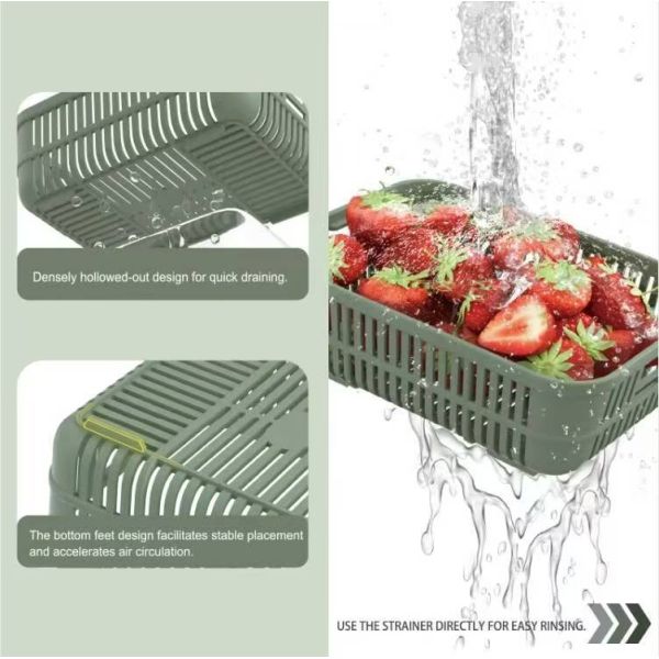 Récipient de conservation alimentaire rectangulaire transparent en verre avec couvercle en silicone et conception écologique