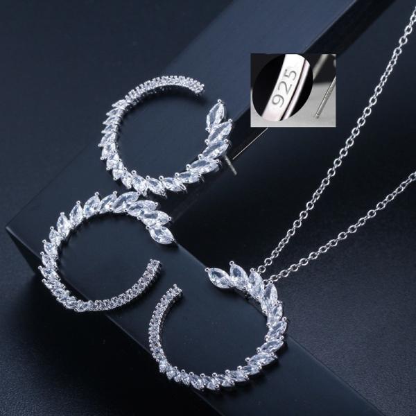 Fashion Wedding Bridal Jewelry Sets Crystal Antique Bronze Jewelry Set Necklace Earrings Bracelet Rings Christmas