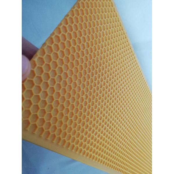 Plastic 5.4mm Yellow Beeswax Foundation Sheets