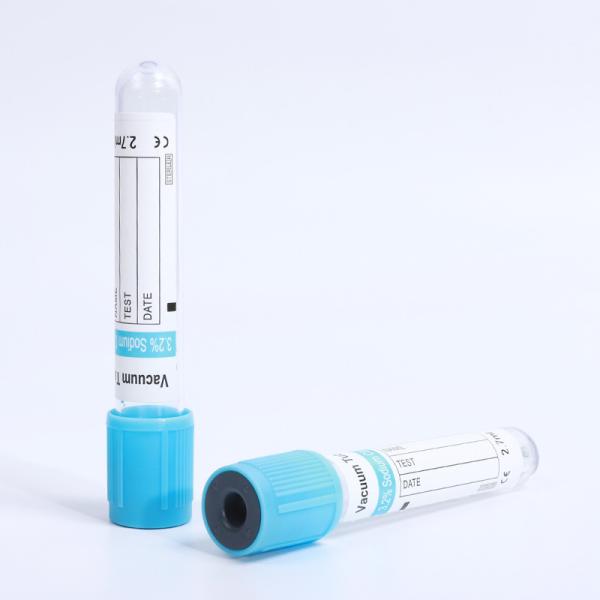 citrate sodique du tube 3,2% de collection de sang du vide 4ml pour l'essai de coagulation