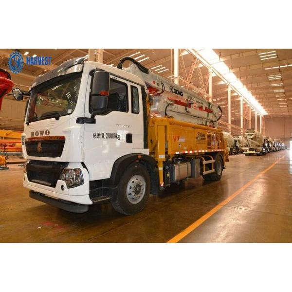 Caminhão da bomba concreta do crescimento da seção HB30K 30m da produtividade 100m3/h 4