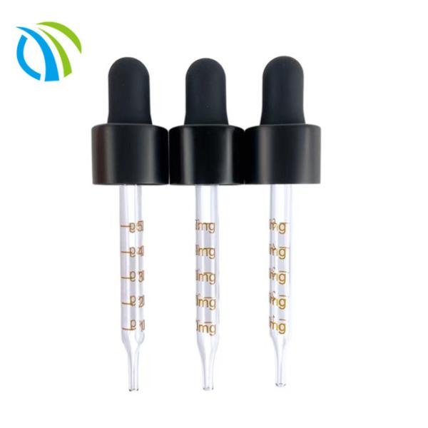 Essential Oil 18/415 Empty Dropper Bottles 3in 7.6cm Aluminum 18mm
