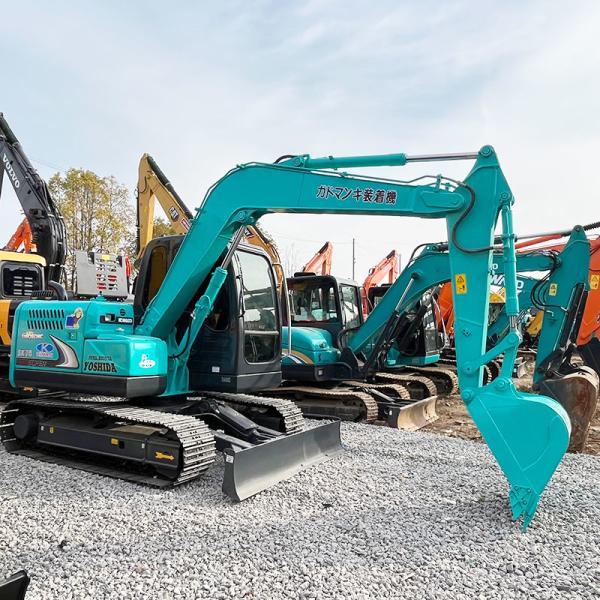 Sk75 Used Kobelco Excavators Construction Engineering 7000kg Kobelco Sk 75 Track Digger