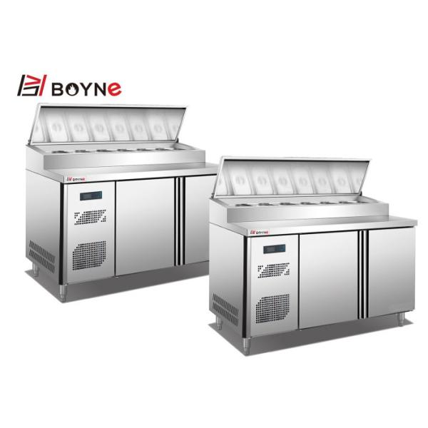 Commercial Kitchen Salad Prep Counter Stainless Steel Refrigerator for keep food fresh use in kitchen