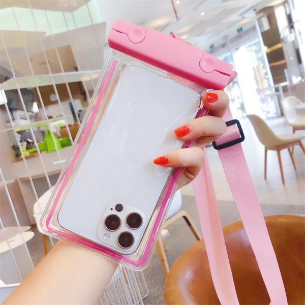 MOBILE PHONE WATERPROOF BAG CUTE GLOW-IN-THE-DARK MOBILE PHONE BAG DRIFTING SWIMMING GEAR TOUCH SCREEN MOBILE PHONE PROT