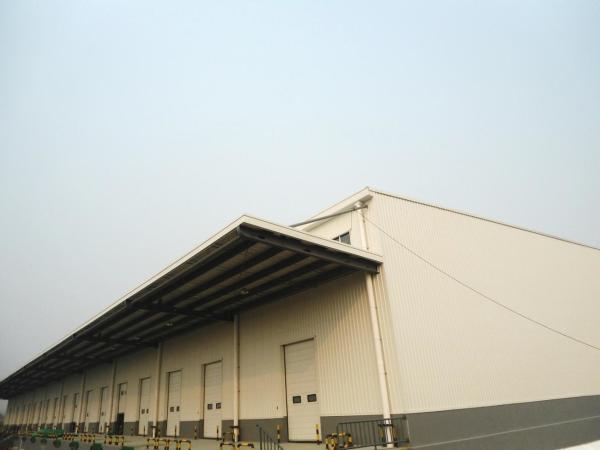 Hangar prefabricado de acero con carga de viento de 200 Km/h para almacén