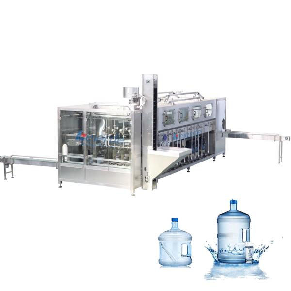 19L 5 Gallon Water Bottle Filling Machine 2500 KG Stainless Steel 304