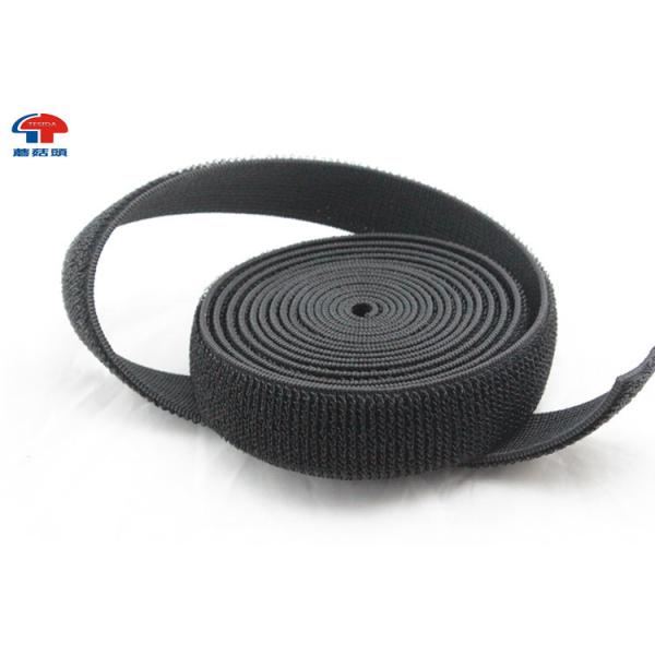 Strong Black Elastic Hook And Loop Fasteners Strap , hook & loop tape self adhesive For Bandages