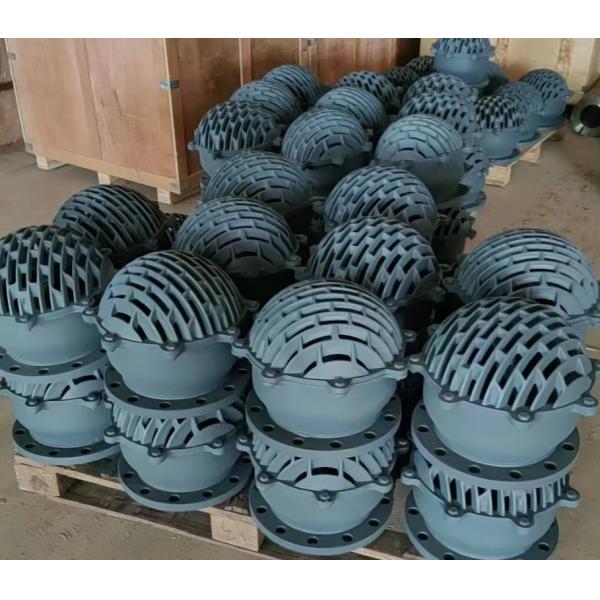 flange standard bs4504 body material GGG50 ductile iron flanged foot valve supplier