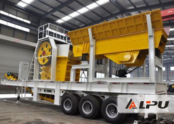 Double - axle Tyre Truck Mounted Mobile Crushing Plant for Gold Ore Dressing