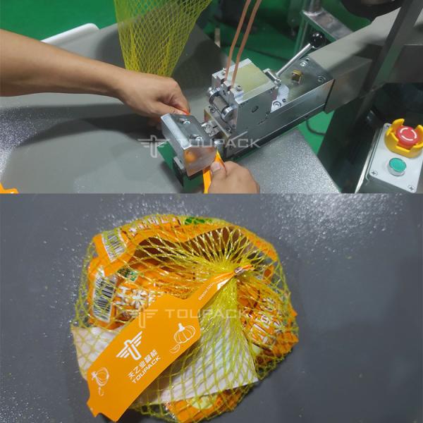 Máquina de embalagem de sacos semiautomática de malha