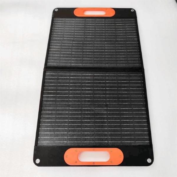 2 Folds Solar Panels Charger Foldable 60W Portable Solar Panel 166mmx166mm Cell