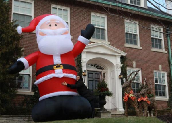 Custom Made Inflatable Advertising Products Inflatable Christmas Santa For Festival