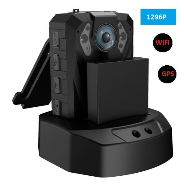 1296P 140°field HD Police Wearable Camera with Infrared Night Vision , waterproof