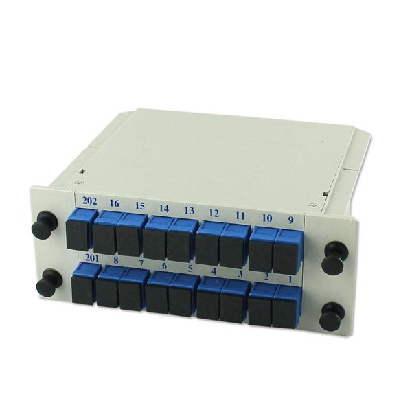 Low PDL Plc Splitter Module ABS Box 1x16 2x16 LGX Cassette Card Inserting
