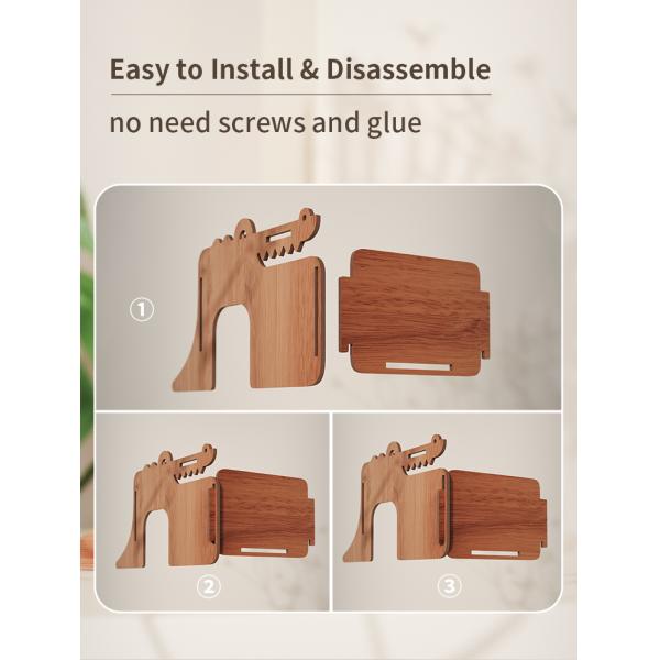 Pet House for Cats Crocodile Wooden Cat House Indoors Cat Bed House 57*32.5*33cm
