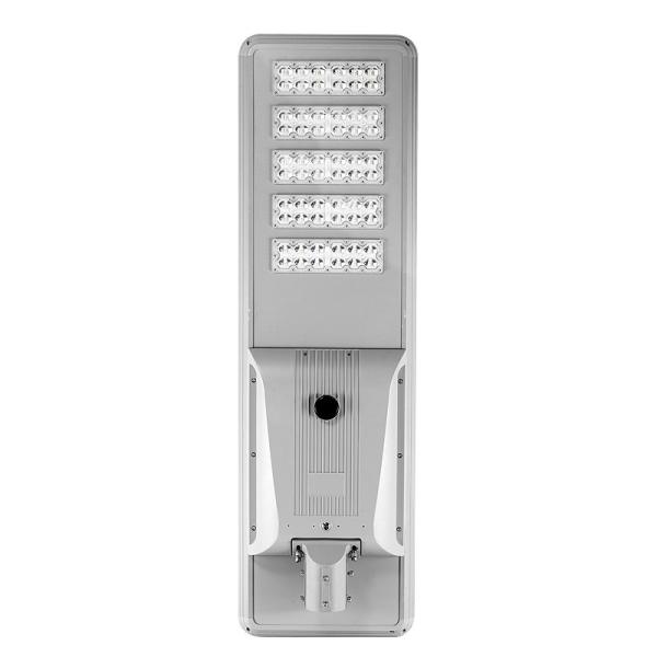 40W 80W 100W 120W Solar LED Street Light With Pole Aluminum Alloy Lamp Body