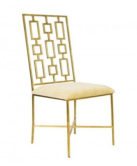 David Iron Metal Gold Wedding Chairs / Metal Frame Accent Chair OEM
