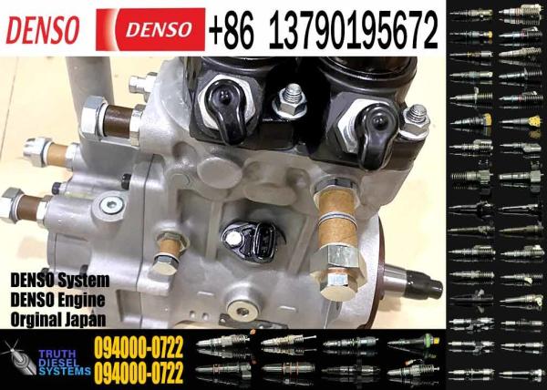 Bomba de alta calidad de tren común 094000-0720 Bomba de inyección de combustible diesel para el motor ISUZU 6TE1 094000-0722 8-97625496-3