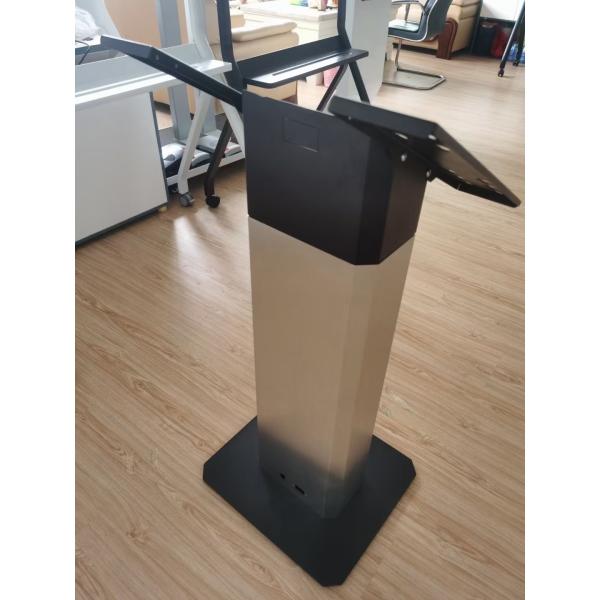 Affichage numérique LCD Écran tactile Kiosque argent Noir Base en aluminium avec interface D-Sub 43 pouces-65 pouces