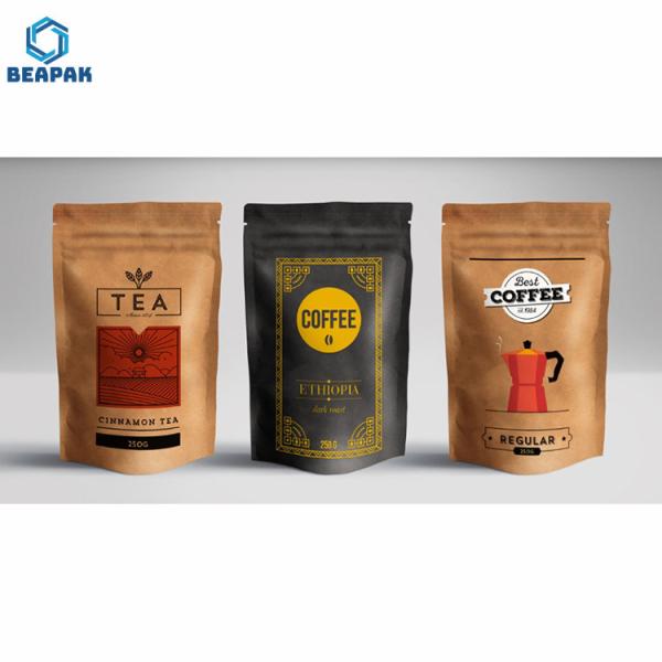 Matt Silver 250 Gram k Resealable Coffee Bags With Valve