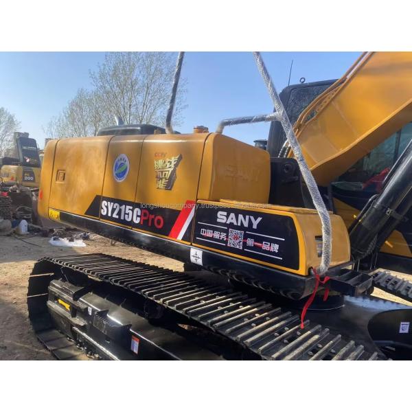 Original Hydraulic Cylinder Sany SY215C Used Excavator for Construction Equipment