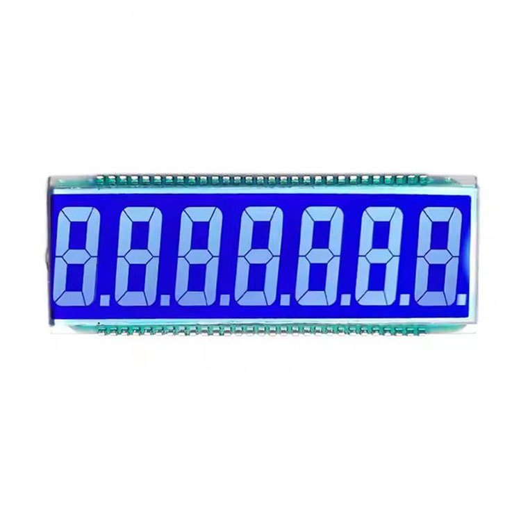 Fuel TN LCD Display Segment Monochrome 7-Digit LCD Screen for Fuel Dispenser Pump