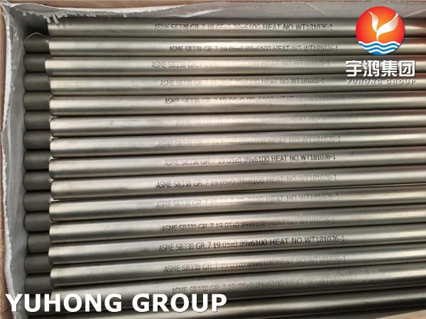 ASTM B338 Gr.7 Titanium Tube for Heat Exchanger Condenser