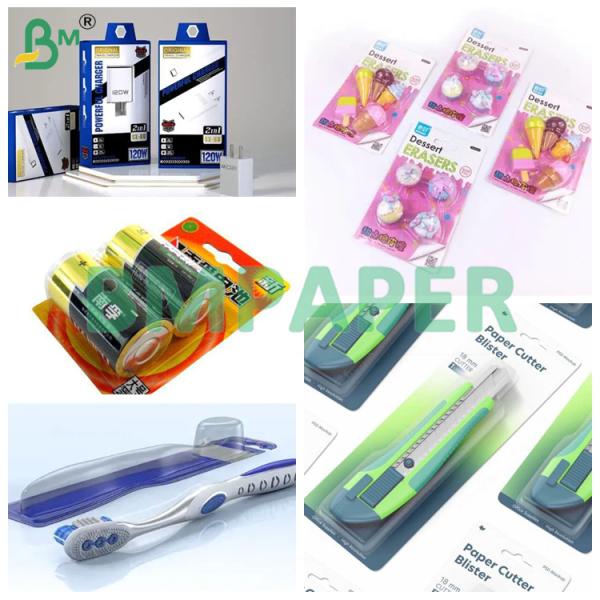 Heat Seal Coated Blister Card Paper 320gsm 350gsm C1S Cardstock