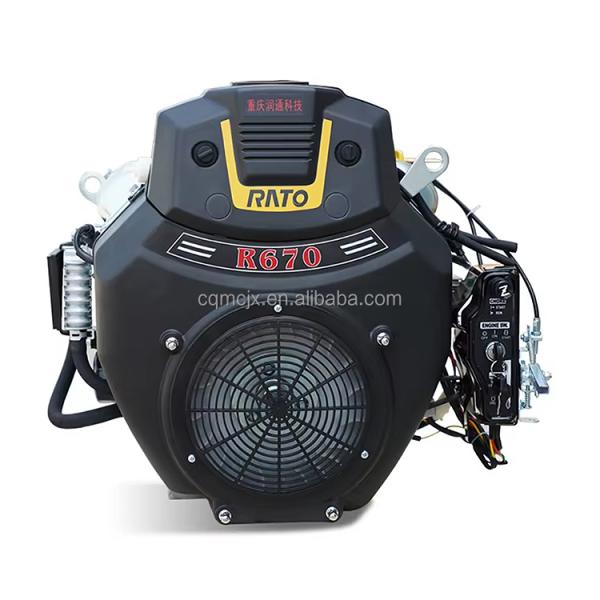Rato R670 21HP 670cc V Twin Double Cylinder OHV Gasoline Engine 457*351*460mm 45kg