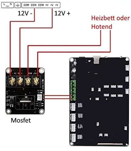 25A 12V MOSFET Сильноточный модуль нагрузки 3D-принтер Плата расширения мощности