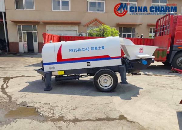 HBTS40 Small Concrete Pump 40 M3/H With Vanced Hydraulic System