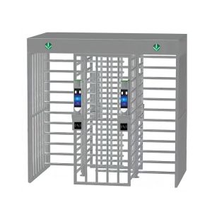 Dual Lane Security Gate Turnstile 304 Stainless Steel Mild Steel Painting Outdoor Waterproof