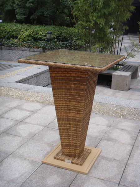 All Weather Waterproof Outdoor Garden Resin Wicker Bar Set